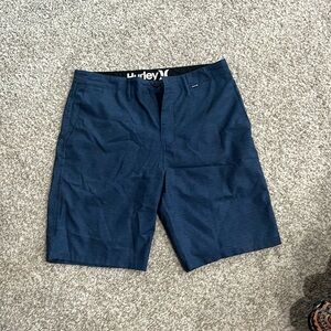 Blue Hurley golf shorts